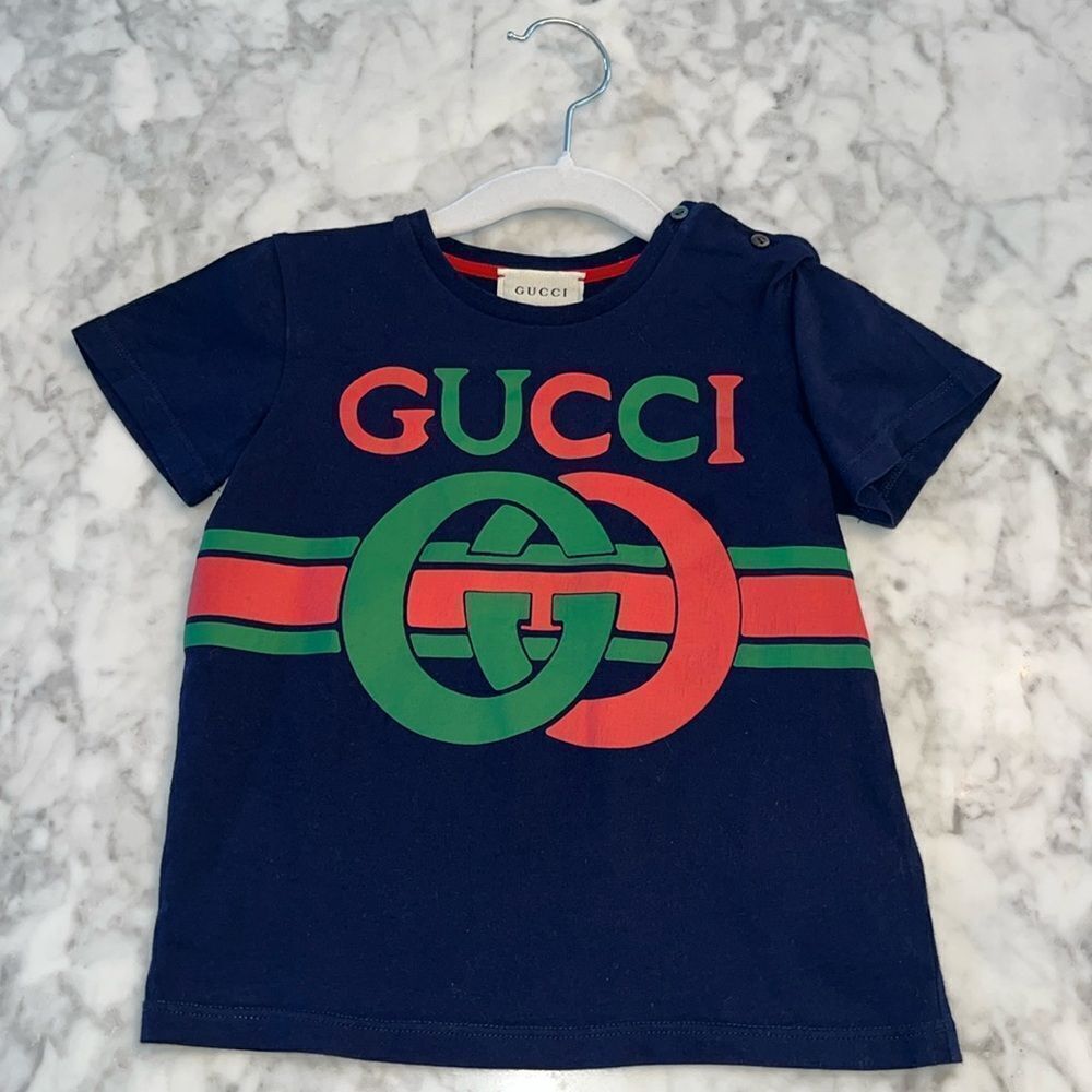 GUCCI BOYS LOGO T-SHIRT 24M
